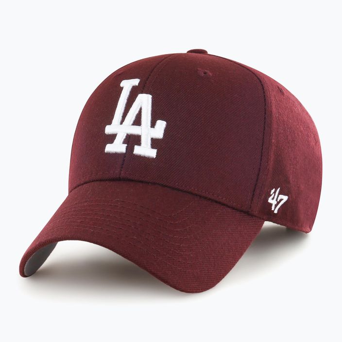 47 Brand MLB Los Angeles Dodgers MVP dark maroon baseball cap 5