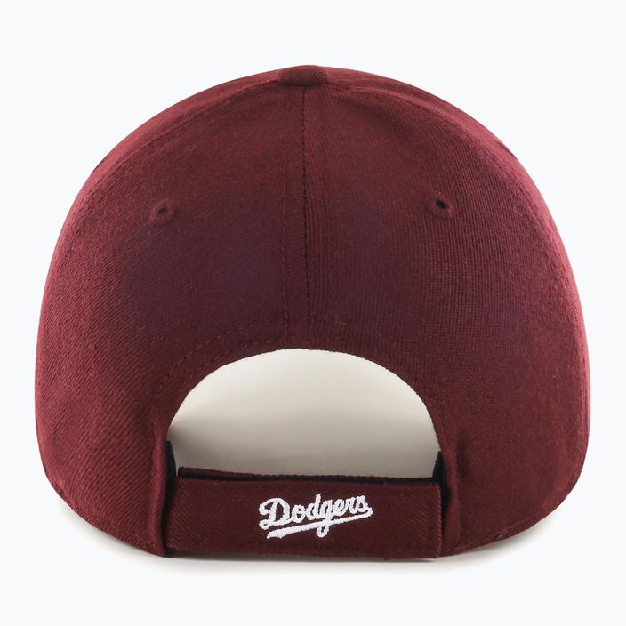 47 Brand MLB Los Angeles Dodgers MVP dark maroon baseball cap 6