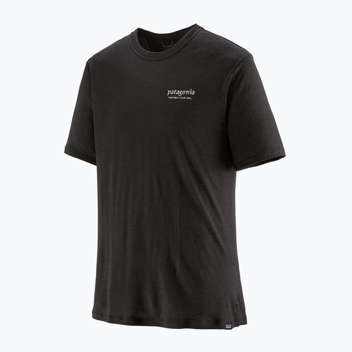 Men's Patagonia Cap Cool Merino Blend Graphic Shirt heritage header/black 3