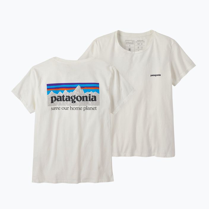 Women's Patagonia P-6 Mission Organic birch white trekking shirt 7