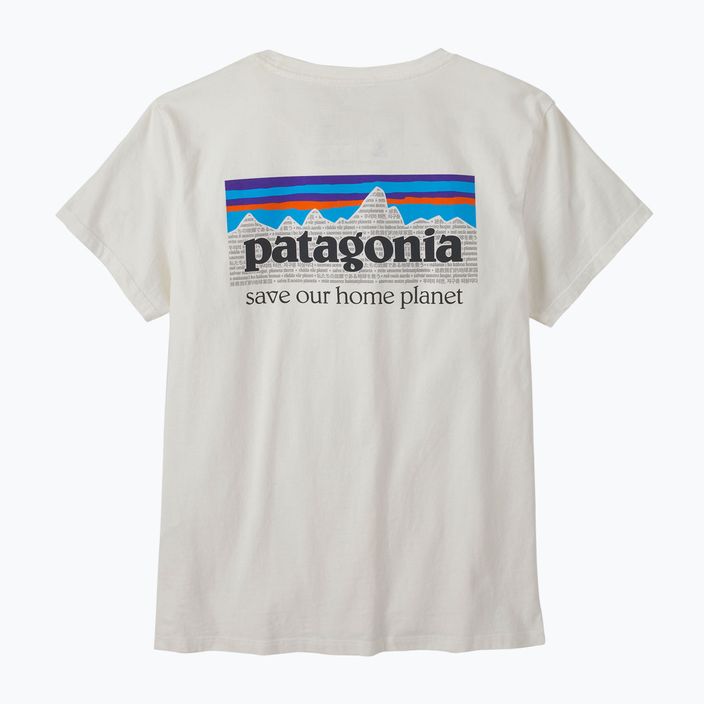 Women's Patagonia P-6 Mission Organic birch white trekking shirt 9