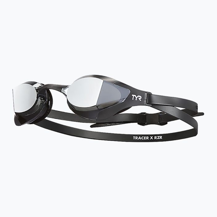 TYR Tracer-X RZR Mirrored Racing swim goggles silver/black LGTRXRZM_043 6