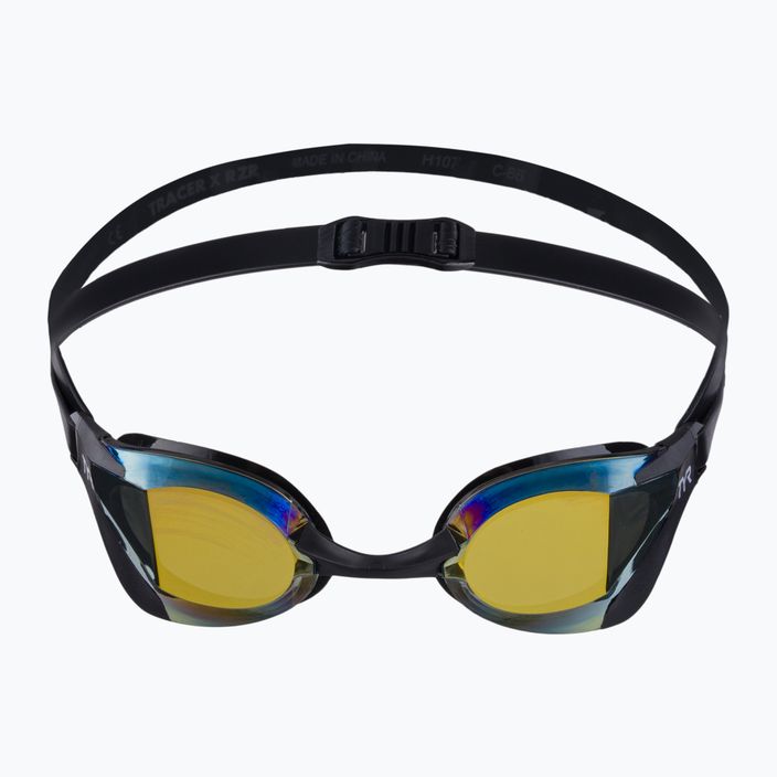TYR Tracer-X RZR Mirrored Racing swim goggles gold/black LGTRXRZM_751 2