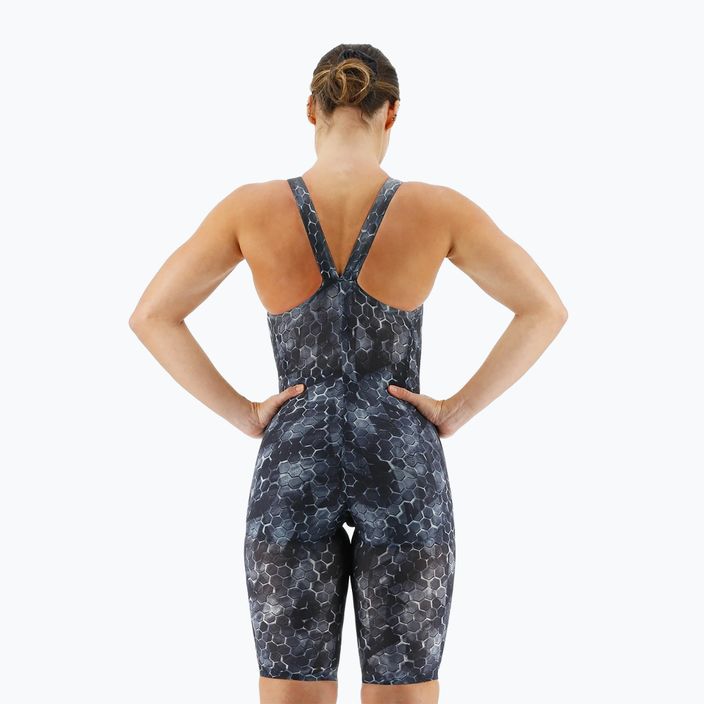 Women's one-piece swimsuit TYR Avictor 2.0 Closed Back black/grey 5