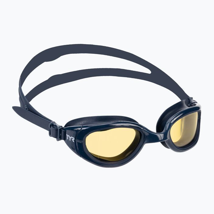 TYR Special Ops 2.0 Polarized Non-Mirrored amber/navy swim goggles