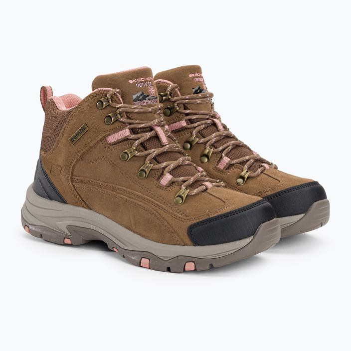 Women's trekking boots SKECHERS Trego Alpine Trail brown/natural 4