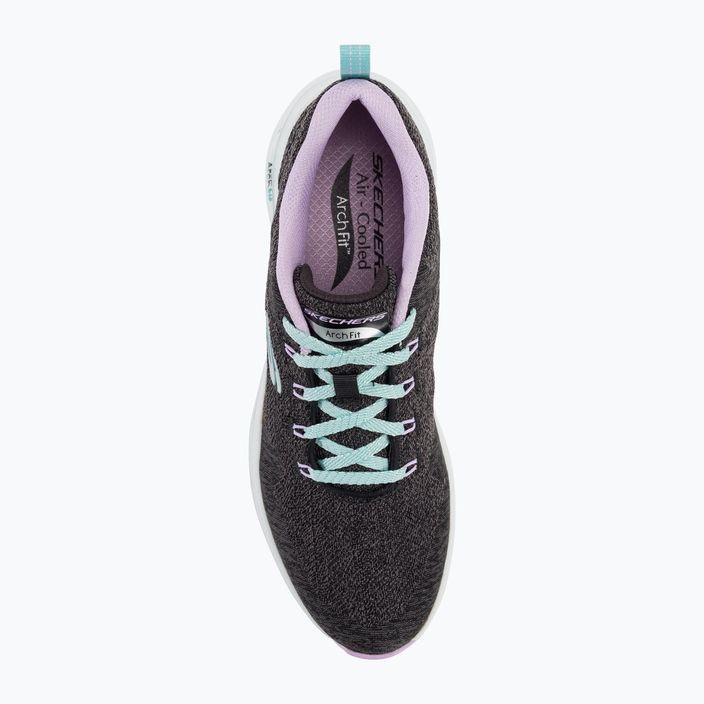 Women's training shoes SKECHERS Arch Fit Comfy Wave black/lavender 6