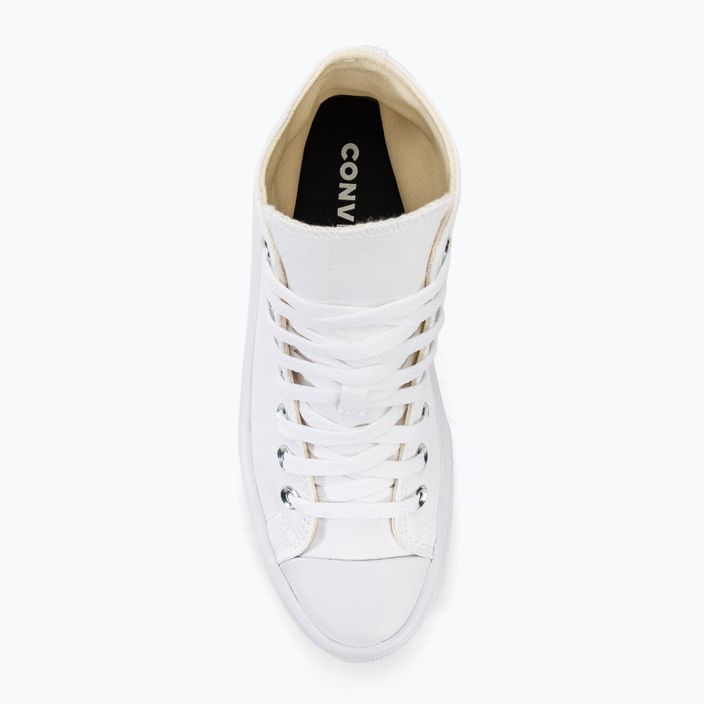 Converse women's trainers Chuck Taylor All Star Move Platform Hi white/natural ivory/black 5