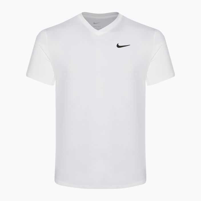 Men's Nike Court Dri-Fit Victory tennis shirt white/white/black