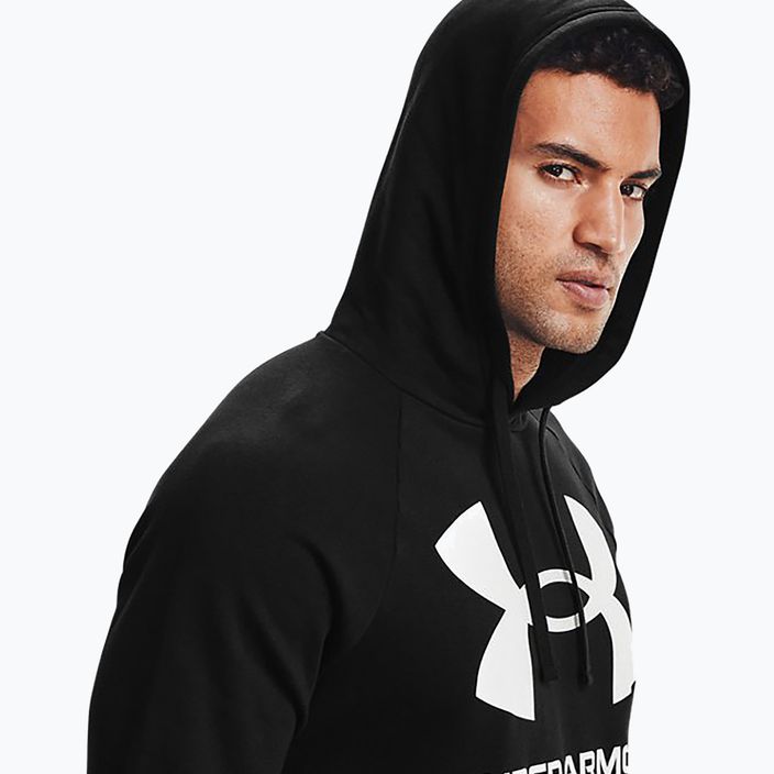 Men's Under Armour Rival Fleece Big Logo Hd hoodie black 1357093 4