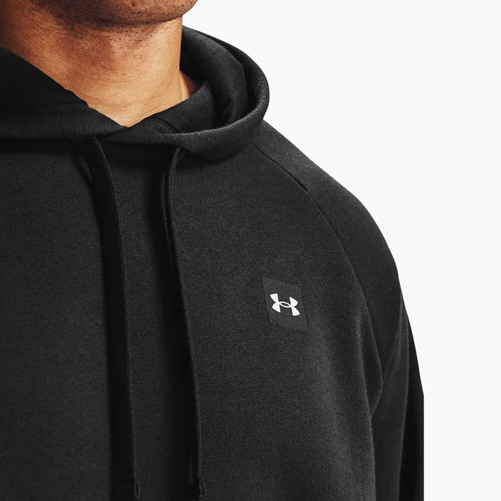 Men's Under Armour Rival Hoodie black/onyx white 4