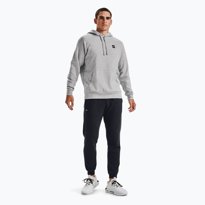 Men's Under Armour Rival Hoodie mod gray light heather/black 2