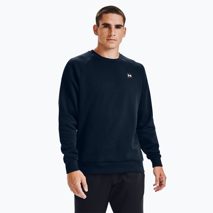 Men's Under Armour Rival Fleece Crew navy blue