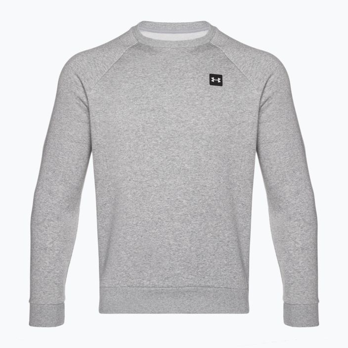 Men's Under Armour Rival Fleece Crew mod gray light heather/black 5