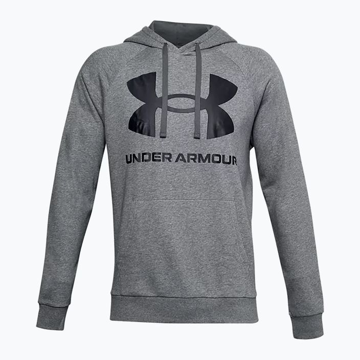 Under Armour men's hoodie Rival Fleece Big Logo HD dark grey 1357093 3