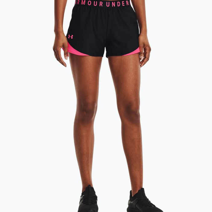 Under Armour Play Up 3.0 women's training shorts black/pink 1344552 3