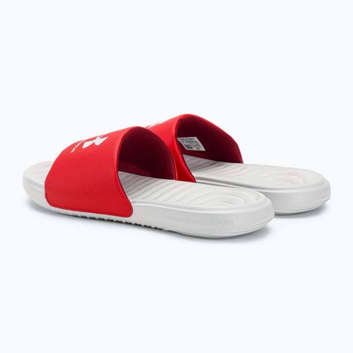 Under Armour Ansa Fix SL men's flip-flops halo gray/red/halo gray 3