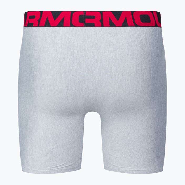 Under Armour men's boxer shorts Ua Tech 6In 2-Pak mod gray light heather/jet gray light heather 3
