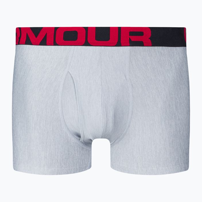 Under Armour men's boxer shorts Ua Tech 3In 2-Pak mod gray light heather/jet gray light heather 2