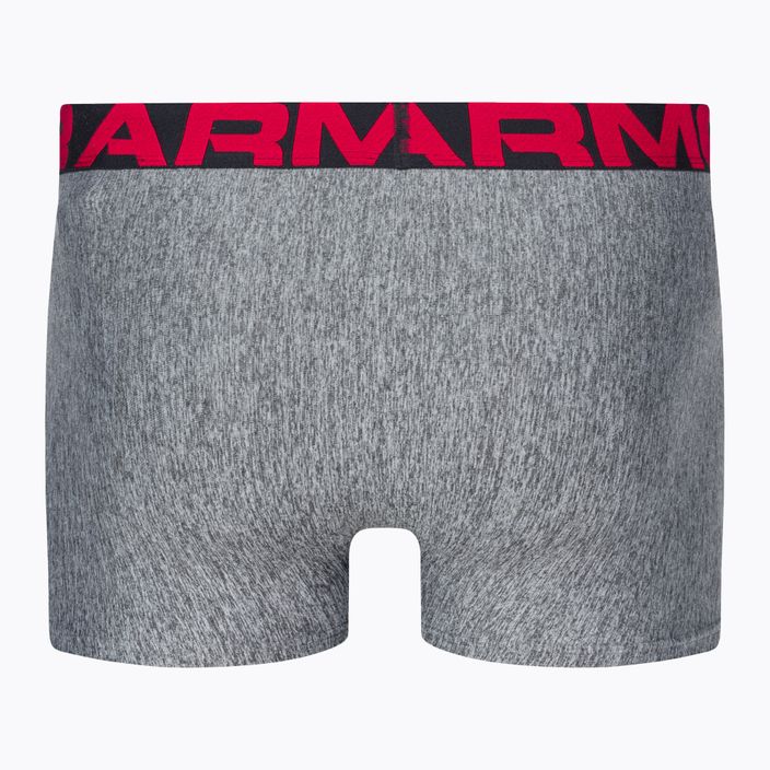 Under Armour men's boxer shorts Ua Tech 3In 2-Pak mod gray light heather/jet gray light heather 6
