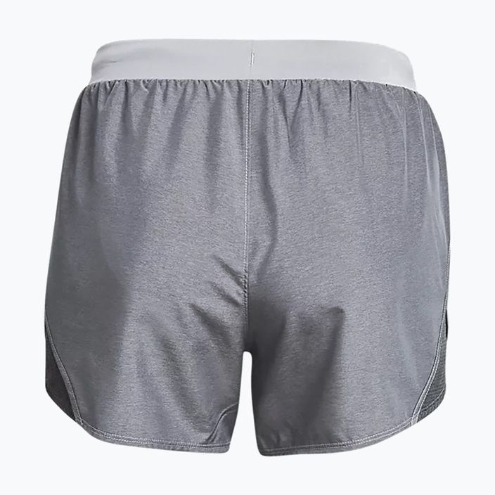 Under Armour Fly By 2.0 grey women's running shorts 1350196 2