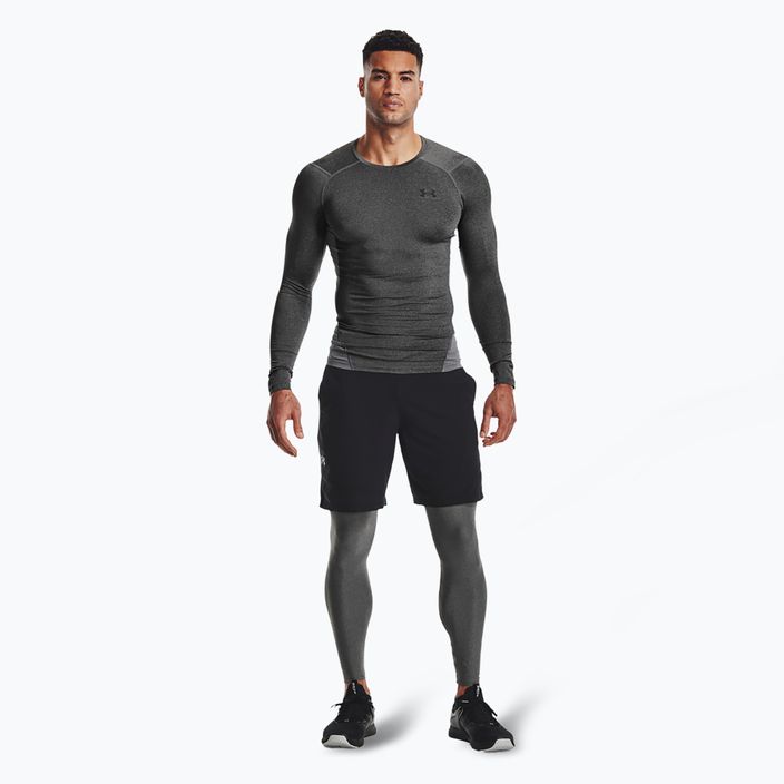 Under Armour HeatGear carbon heather/black men's training leggings 2