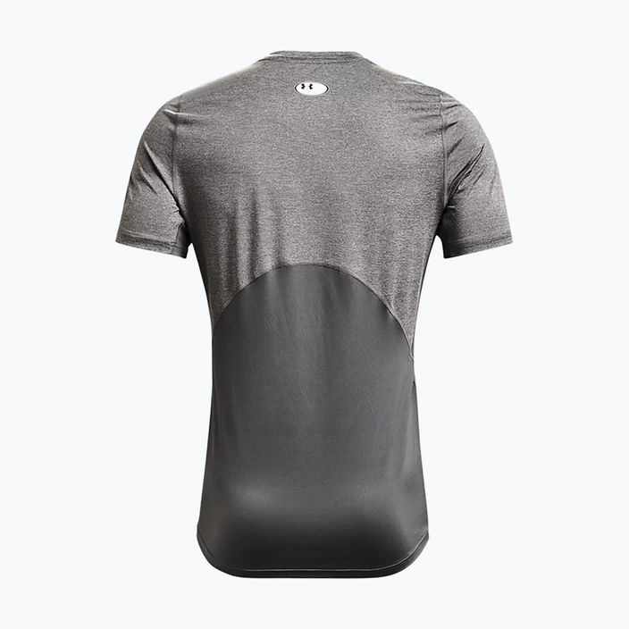 Men's Under Armour HeatGear Armour Fitted grey training t-shirt 1361683 2