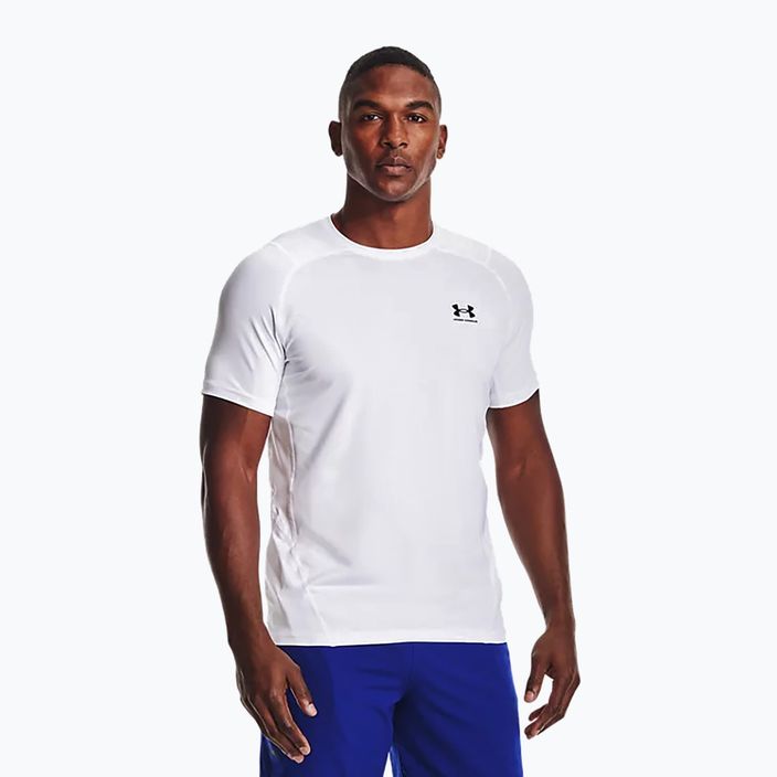 Under Armour HeatGear Armour Fitted men's training shirt white 1361683 4