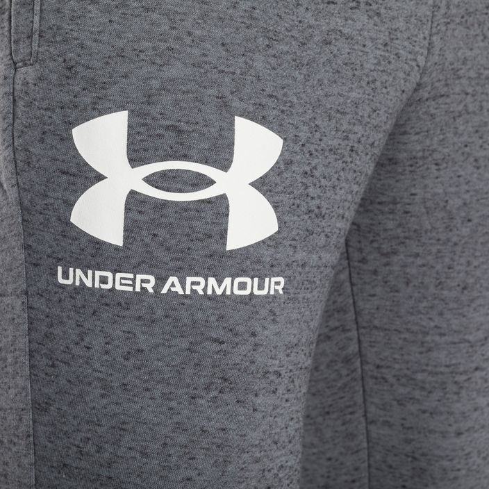 Men's Under Armour Ua Rival Terry Jogger trousers pitch gray light heather/onyx white 7