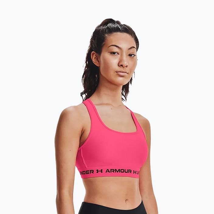 Under Armour Crossback Mid fitness bra pink 1361034 3