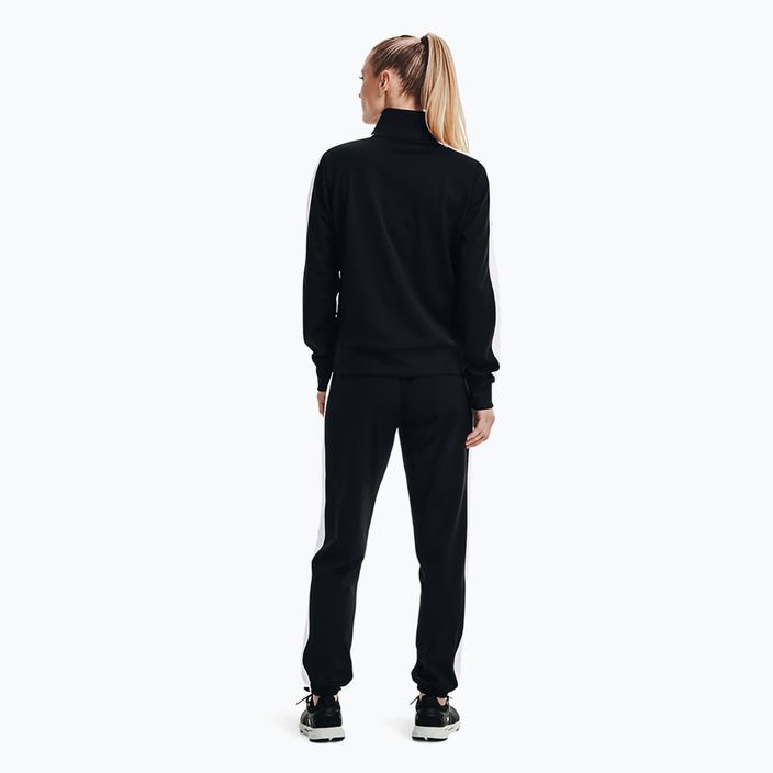 Under Armour Tricot black/white women's tracksuit 2