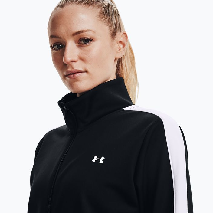 Under Armour Tricot black/white women's tracksuit 3