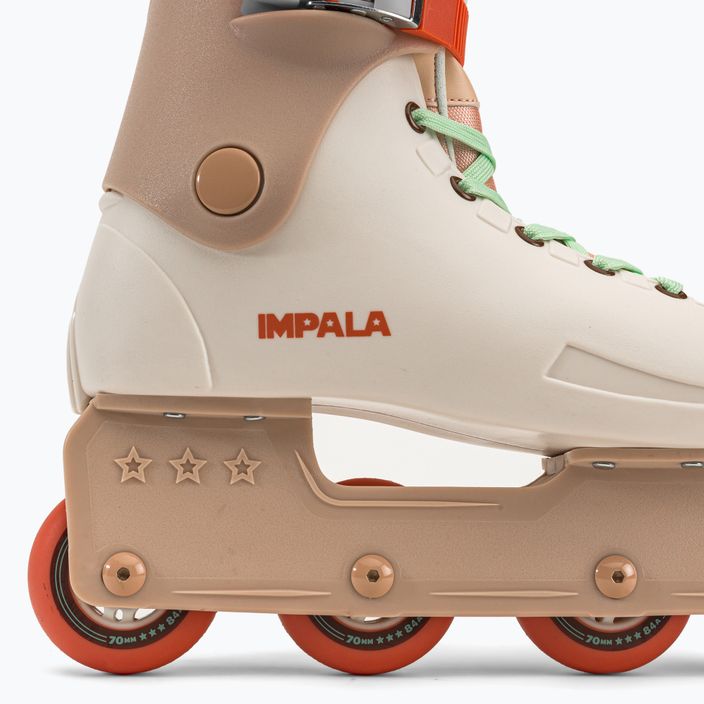 Women's IMPALA Lightspeed Inline Skate white and beige IMPINLINE1 roller skates 9