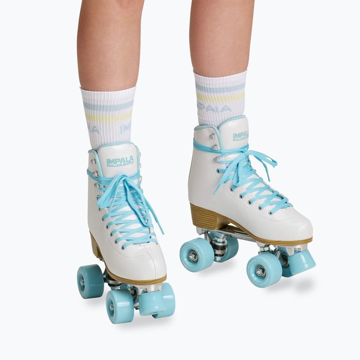 Women's roller skates IMPALA Quad Skate white ice 3