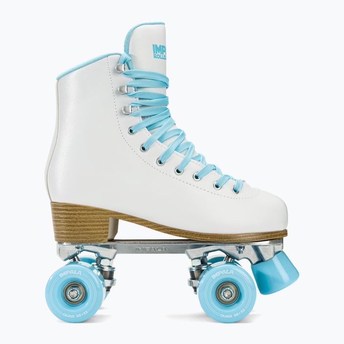 Women's roller skates IMPALA Quad Skate white ice 2
