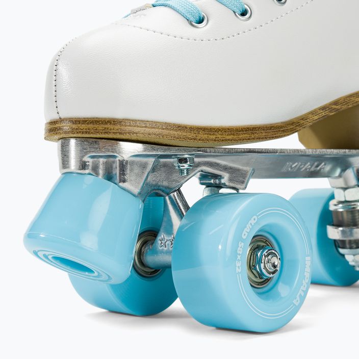 Women's roller skates IMPALA Quad Skate white ice 8