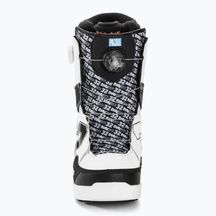 Men's ThirtyTwo Lashed Double Boa Powell '23 white/black snowboard boots 3