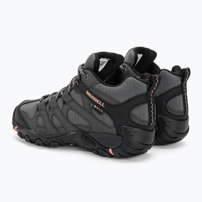 Women's hiking boots Merrell Claypool Sport Mid GTX grey/peach 3