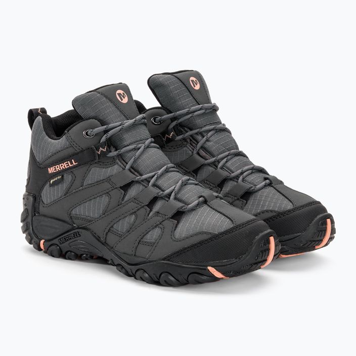 Women's hiking boots Merrell Claypool Sport Mid GTX grey/peach 4
