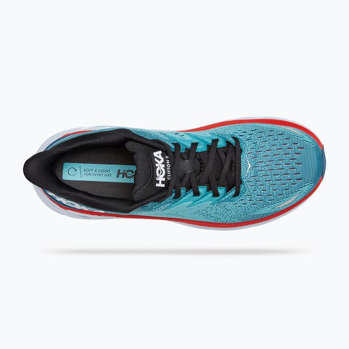 HOKA men's running shoes Clifton 8 blue 1119393-RTAR 13