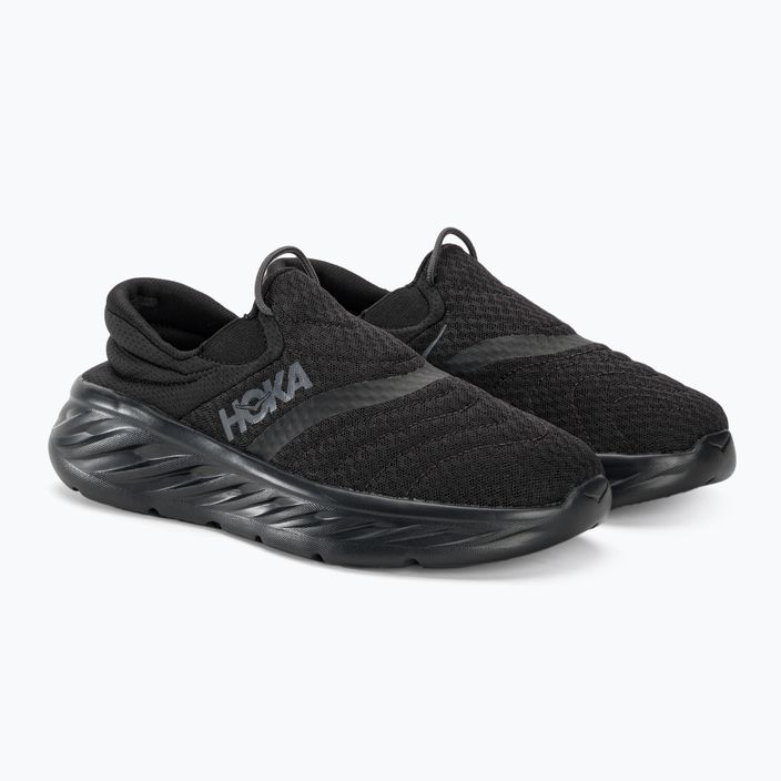 Men's HOKA Ora Recovery Shoe 2 black/black 4