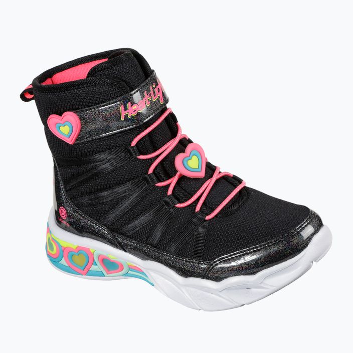 SKECHERS Sweetheart Lights Love To Shine children's shoes black/hot pink 8