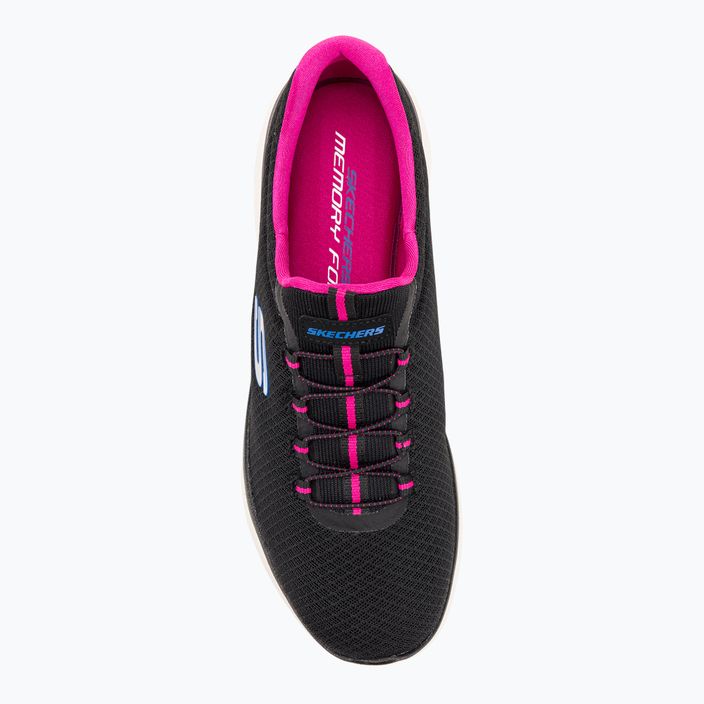 Women's training shoes SKECHERS Summits black/hot pink 6
