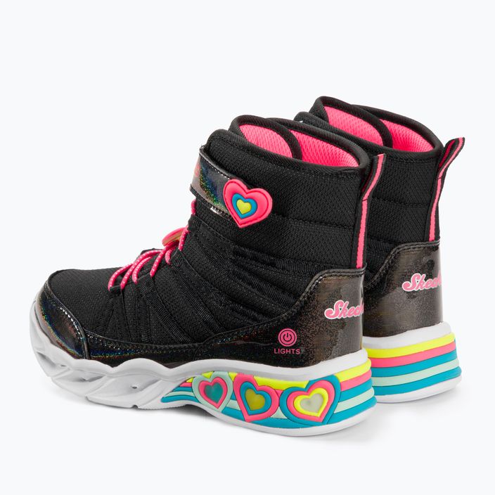 SKECHERS Sweetheart Lights Love To Shine children's shoes black/hot pink 3