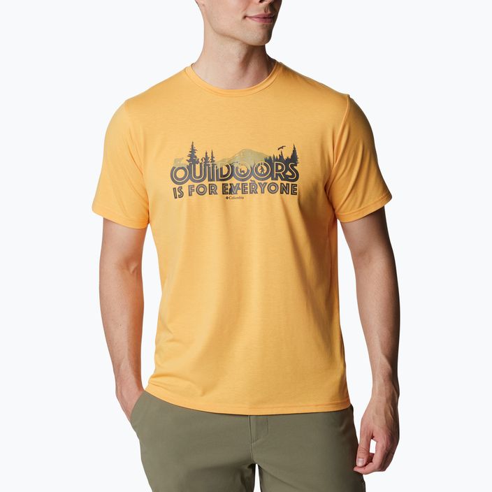 Columbia Sun Trek men's trekking shirt yellow 1931172 5