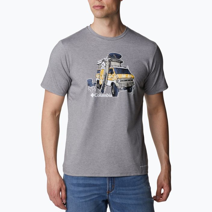 Columbia Sun Trek men's trekking shirt grey 1931172 5