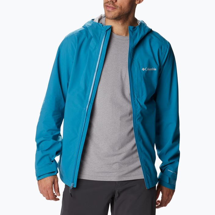 Columbia Omni-Tech Ampli-Dry 400 men's membrane rain jacket blue 1932854 3