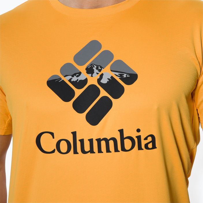 Columbia Zero Ice Cirro men's trekking shirt yellow 1990463 4