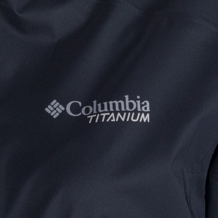 Columbia women's Titan Pass 2.5L Shell rain jacket black 1887144 5