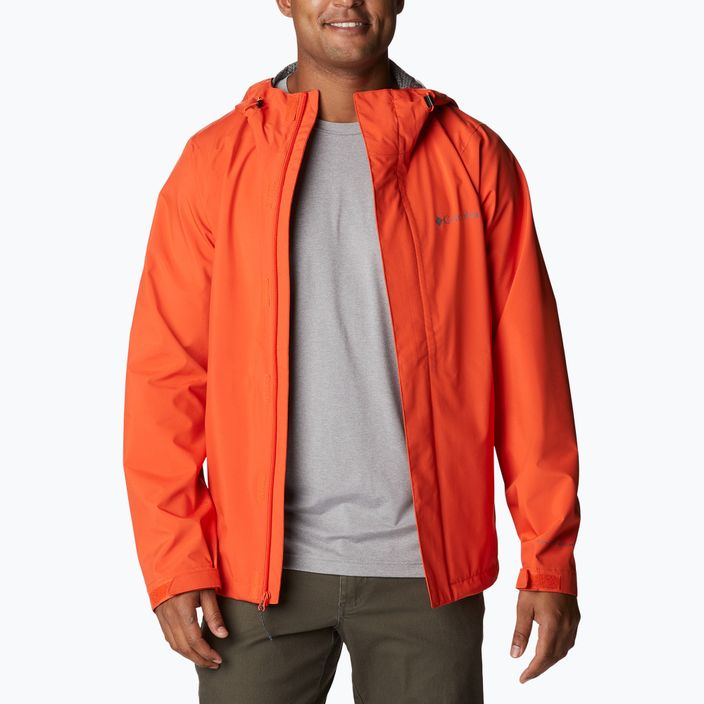 Columbia men's Earth Explorer Shell 813 rain jacket orange 1988612 5